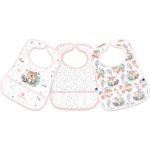 Kikkaboo Непромокаем хавлиен лигавник с джоб Kikkaboo - Savanna, Pink, 3 броя (31303030053)