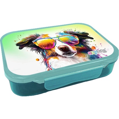 Oxybag Box na desiatu s priehradkou crazy animals pes