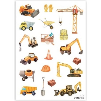 Samolepky MINIMEE Malý stavebník