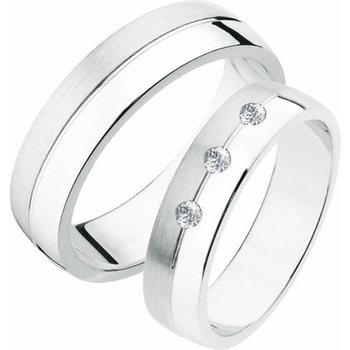 SP-236-Ag Stříbrné snubní prsteny
