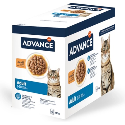 Advance Feline Adult Chicken 12 x 85 g