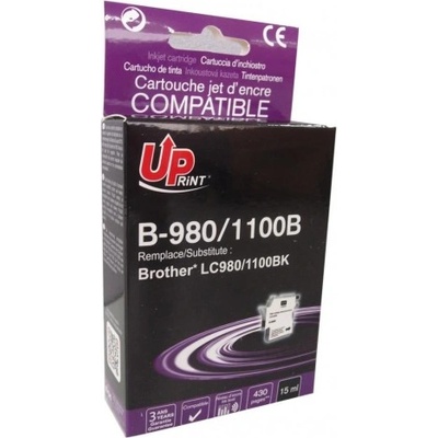 Compatible Мастилница uprint lc980/1100 brother, Черен (lf-ink-brot-lc980b-up)