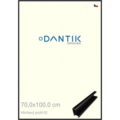 DANTIK rám na obraz 70 x 100 Černá matná