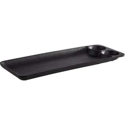 APS podnos melamin černý Nero 41x15 cm