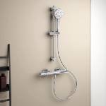Ideal Standard Термостатичен смесител за душ Ideal Standard Ceratherm T50 в гланцов хром с душ лост 60 см (A7217AA)