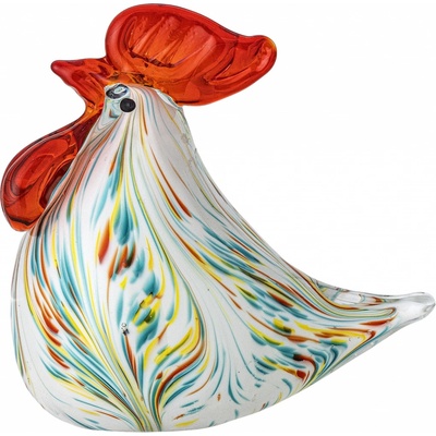 Bloomingville Livie soška barevná - Bloomingville Skleněná dekorace Livie Red Glass, multi barva, sklo