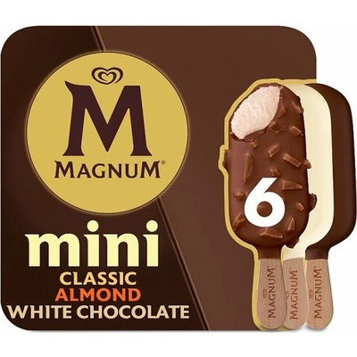 Magnum Mini Classic/Almond/White Chocolate zmrzlina 6 x 55 ml
