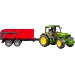 BRUDER Bruder John Deere 6920 модел трактор с ремарке със странично обръщане (02057)