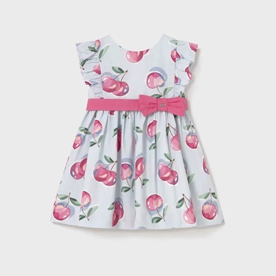 Mayoral Рокля череши светло син цвят за мини момиче Майорал