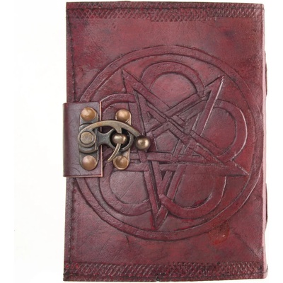 NNM бележник за писане Pentagram Кожа Релефен дневник & Ключалка - СЕГА - D1024C4