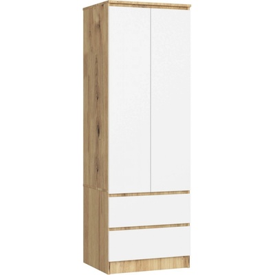 Ak furniture STAR 60 cm dub artisan/biela