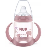 Nuk Бебешко шише NUK First Choice - Temperature Control, 150 ml, 6 м+, слон, розово (10215437) - baby