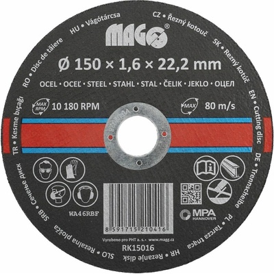 Magg Řezný kotouč 125 x 1,6 x 22,2 mm RK12516
