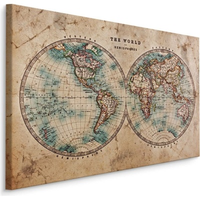 MyBestHome BOX Plátno Mapa Starého Světa V Retro Stylu Varianta: 100x70