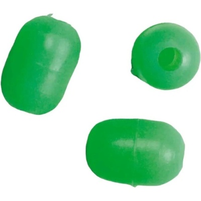 Aquantic Fluo Beads Korálky oválky zelená 4,5x6,5mm 20ks