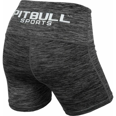 PitBull West Coast dámské šortky PERFORMANCE COMPRESSION tmavě šedý melír