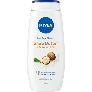 Nivea Soft Care Shower Shea Butter sprchový gél s prírodným rastlinným olejom 250 ml