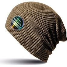 Result Headwear zimní čepice Softex Beanie čokoládová