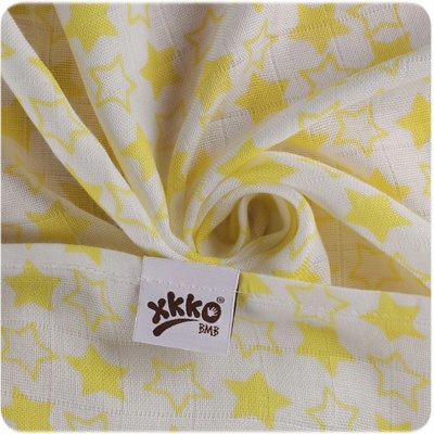 Kikko Bambusová osuška 90x100cm Litle Stars Lemon