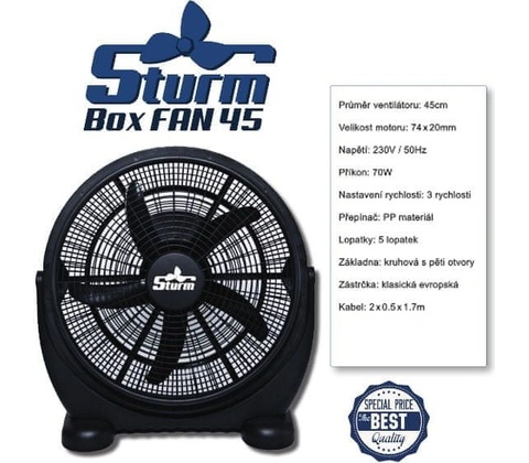 Sturm Boxfan 45 cm