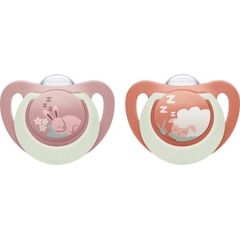 Nuk First Choice Night 6-18 m биберон 2 бр