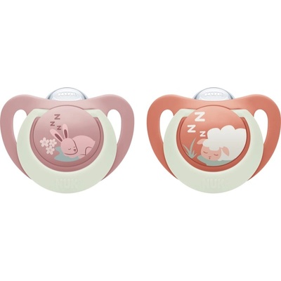 Nuk First Choice Night 6-18 m биберон 2 бр