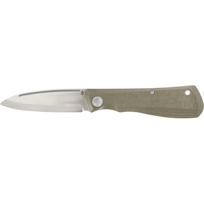 Mansfield Drop Point D2 Olive Micarta