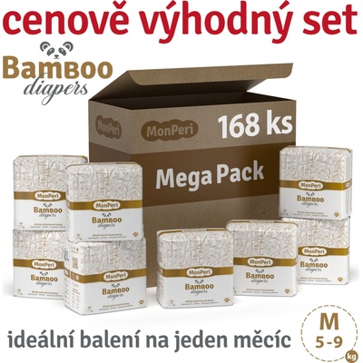 MonPeri Bamboo M 5-9 kg 168 ks