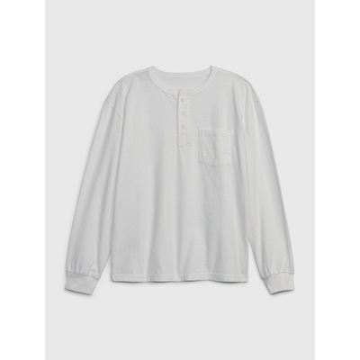 GAP 736038-02 dětské tričko s kapsičkou bílá