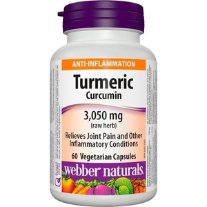 Webber Naturals Turmeric Curcumin/ Куркума (куркумин) 600 mg x 60 капсули Webber Naturals (3544 WN)
