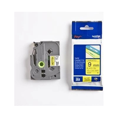 páska BROTHER TZ621 čierne písmo, žltá páska Tape (9mm) TZE621