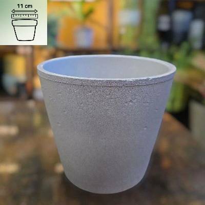 Keramický obal světle hnědý se strukturou na pr. 11cm