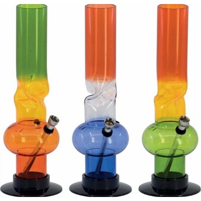 WeedShop Farebný akrylový bong s bankou Twist 32 cm