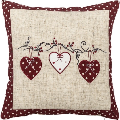 BO-MA Trading Srdiečka bodka červená 40 x 40 cm