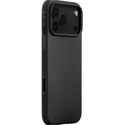 PITAKA Кевларен кейс с MagSafe за iPhone 17 Pro Max - Pitaka Aramid UltraGuard MagSafe Case (черен-сив) (KI1701PBM)