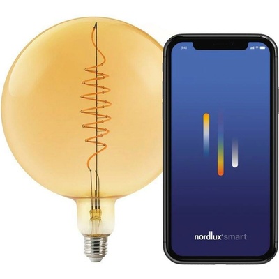 Nordlux LED žárovka Smart Deco Gold Globe 4,7W E27 2200K jantarová Dekorativní