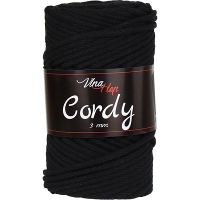 Příze Cordy 3mm 8001 černá