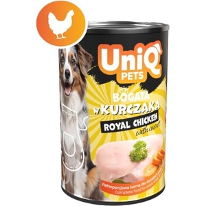 Uniq Pets Dog Wet Food Royal Chicken 375g - мокра храна за кучета с пилешко