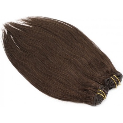 Deluxe clip in sada 71cm tmavě hnědá