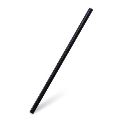 JUMBO Slámka bio-kompozit opakovaně použitelná černá 8 mm x 21 cm 100 ks