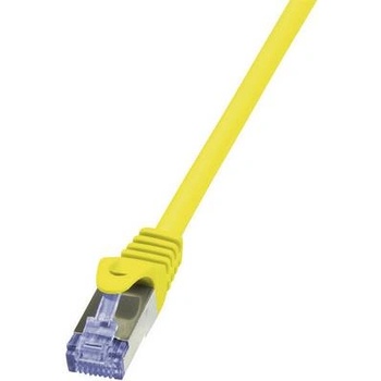 LogiLink Кабел S/FTP LOGILINK Cat6a, LSZH, Мед, 5 м, Жълт, AWG26, Двойно екраниран CQ3077S (CQ3077S) (CQ3077S)