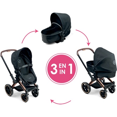 Corolle Cybex Black 3 v 1 pre bábiky 36-42 cm