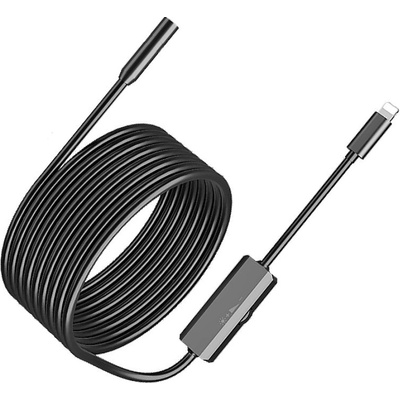 W-Star WSE8x5SL - Endoskopická kamera, sonda 8mm 5m HD měkký kabel lightning – Sleviste.cz