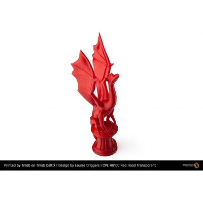 Fillamentum CPE HG100 "Red Hood Transparent" 1,75mm 750g