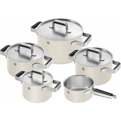 ZWILLING PURE Sada hrnců Stay-Cool Slonová kost ECRU keramika