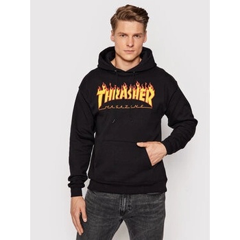 Thrasher Flame Logo Hood mikina black