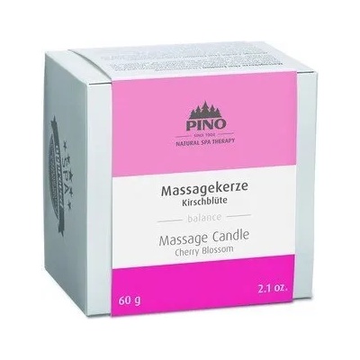 PINO Масажна свещ, черешови цветове, 60 г