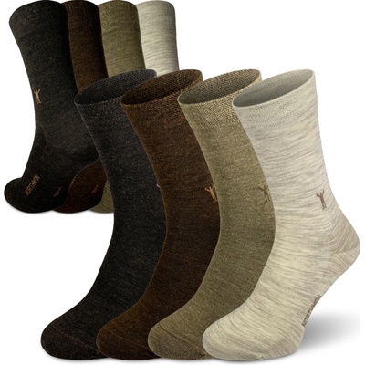 Northman Dino Merino 4-pack hnědé