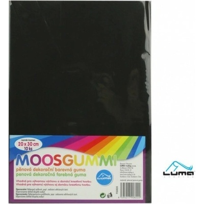 Moosgummi A4 černá Luma 1ks LUMA trading s.r.o.