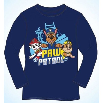 E plus M triko Paw Patrol dlouhý rukáv navy modrá